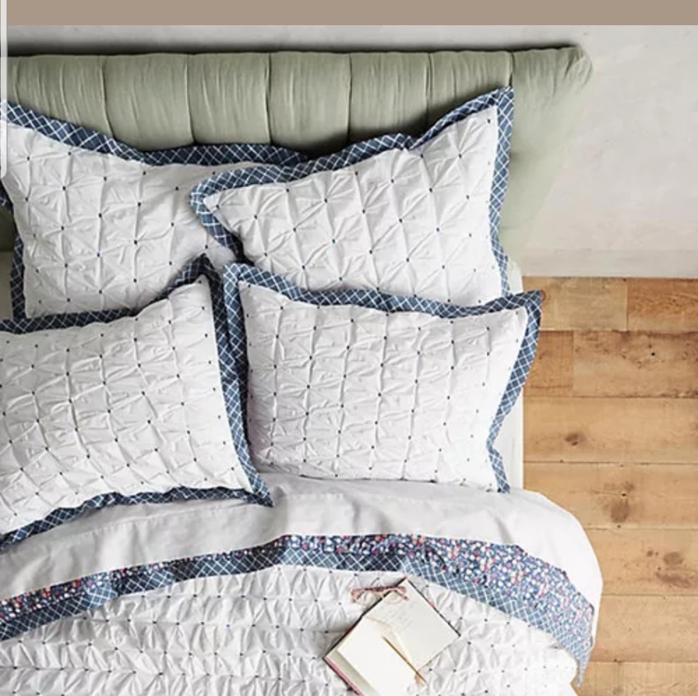 Anthropologie Madia Collection Pair Shams